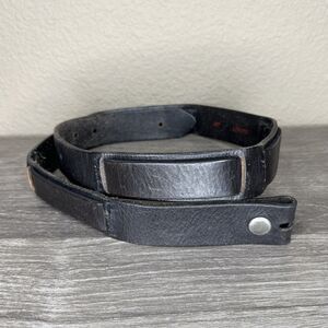 Vintage LUCKY BRAND Belt Black Small  (32-37 in) Leather NO BUCKLE Grunge Rock